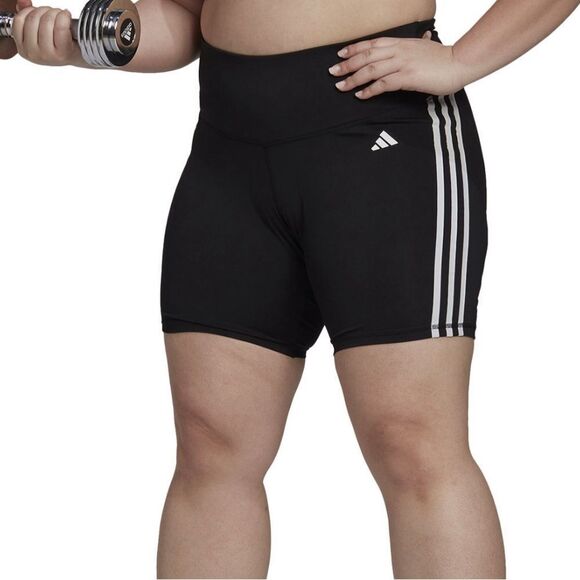 ✨ NWT Adidas 3-Stripes AEROREADY Shorts Black 4X Plus - Picture 3 of 13